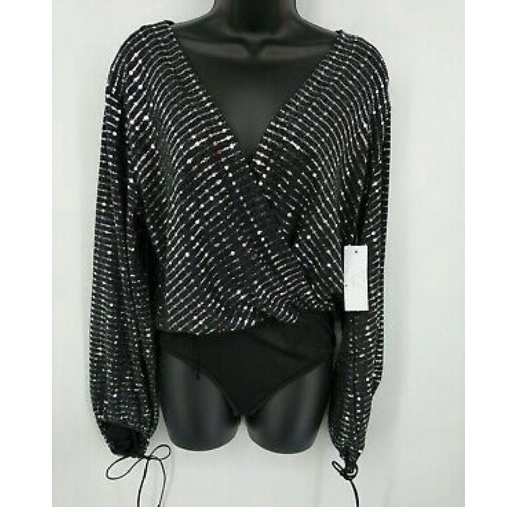 Sage The Label Metallic Body Suit NWT